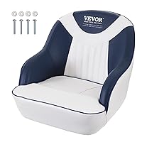 Captain Bucket Seat, Pontoon Boat Seat with Thickened Sponge Padding, Boat Captain Chair for Fishing Boat, Sightseeing Boat, Speedboat, Canoe, 1-Piece