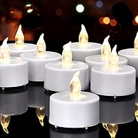 Battery Operated Tea Light Candles:150 Pack Flameless LED Realistic Flickering Candles 200+ Hours Electric Fake Candle in Warm White Ideal for Party, Wedding, Birthday, Gifts and Home Decoration