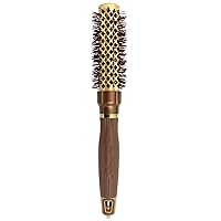 Olivia Garden NanoThermic PowerGrip Thermal brush with special patented wavy barrel for extra tension and grip, ceramic coated barrel, ionic technology, ergonomic handle, for medium to thick hair