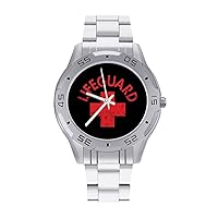 Lifeguard Stainless Steel Band Business Watch Dress Wrist Unique Luxury Work Casual Waterproof Watches