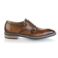 6708 Italian Designer Casual Formal Leather Shoes - Brown