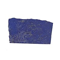 REAL-GEMS Lapis Lazuli Gemstone Grade AA Rough Loose Lapis Lazuli 102.50 Ct Gold Flakes Lapis Lazuli for Jewelry Accessories