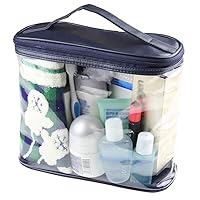 lliang Cosmetic Bag PVC Large Capacity Wash Storage Bag Travel Bath Cosmetic Zipper Toiletry Organizer Transparent Makeup Bag