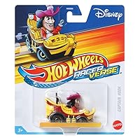 Hot Wheels RacerVerse Die-Cast Vehicle with Captain Hook Driver 1:64 Scale