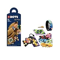 LEGO 41808 DOTS Hogwarts Accessory Set, Harry Potter Toy Jewellery Set with Bracelet, Keychain and Patch, DIY Craft Set for Children