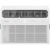Frigidaire 10,000 BTU Window Air Conditioner & Dehumidifier, 115V, Cools up to 450 Sq. Ft. for Apartment, Dorm Room & Small/Medium Rooms, with Remote Control, Programmable Timer, and Sleep Mode, White