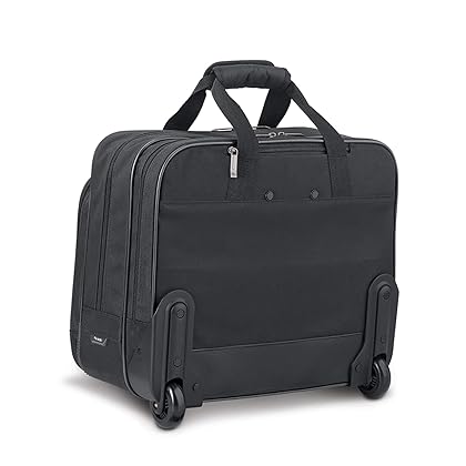 Solo New York Empire Rolling Laptop Bag. Rolling Briefcase for Women and Men. Fits Up to 17.3 Inch Laptop - Black, (CLS910-4)