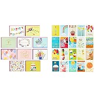 Hallmark Pack of 30 Assorted Boxed Greeting Cards, Good Vibes—Birthday, Thinking of You, Thank You, Blank Cards & Birthday Cards Assortment, 20 Cards with Envelopes
