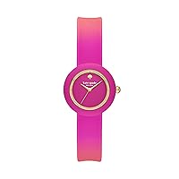 Kate Spade New York Women's Mini Park Row Pink Silicone Band Watch (Model: KSW1831)