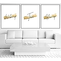 Minimalist Wall Art Canvas 3 Piece Spray Tan Quotes Poster Prints Painting Modular Couples Room Pictures Framed Artwork for Tanning Salon Bedroom Decoration