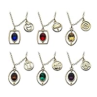 SalesOne LLC Marvel Infinity Stone Necklace Set | 6 Pieces