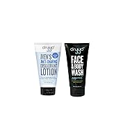 Ball Deodorant Lotion and Face Cleanser Ultimate Gym Bag Combo Gift Set For Men, Natural Skin Care, Face and Body Wash + Ball Lotion