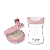 b.box Toddler Training Cup & Fill+Feed Combo Pack (Blush): Includes Free Flow Training Cup and Fill+Feed Reusable Food Pouch.