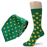 Men's POLKA DOTS Necktie & Dress Socks Set