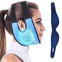 Wisdom Teeth Ice Pack Head Wrap After Surgery, Reusable Hot Cold Gel Face Ice Pack, Soft Plush Jaw Ice Pack for TMJ Pain Relief, Tonsillectomy, Oral Surgery, Face Swelling