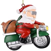 Tree Buddees Biker Santa Claus Motorcycle Christmas Tree Ornament