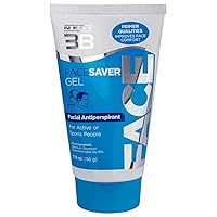 3B Face Saver Antiperspirant Gel for Facial Perspiration & Shine, White and Blue, 1.76 Fl Oz