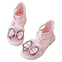 Girl Wedge Sandals Toddler Lightweight Casual Beach Shoes Children Party Wedding Anti-slip Sticky Shoelace Shoes Sandals