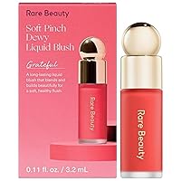 Rare Beauty by Selena Gomez Soft Pinch Liquid Blush Mini Size - Grateful - Dewy True Red