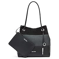 Calvin Klein Gabrianna Bubble Lamb North/South Key Item Tote