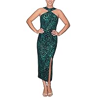 RACHEL Rachel Roy Womens Twist Neck Long Maxi Dress Green XL