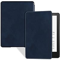 Kindle Paperwhite Signature Edition E-Reader Cover (11Th Gen, Released 2021) - Faux Pu Leather Case 6.8 Inch Ebook Cover with Auto Wake/Sleep,Sky Blue