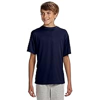 A4 Youth Cooling Performance Crew Training T-Shirt Navy S