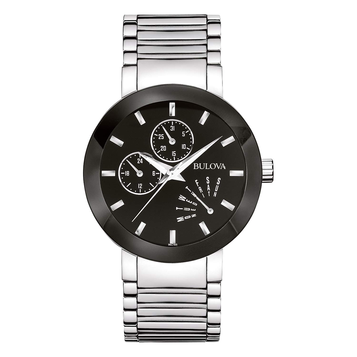 Bulova Men's Multi-Function Modern Stainless Steel Watch