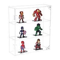 Acrylic Display Case for Funko Pop Figures,Wall Mounted or Desktop 3 Layer Display box,Clear Dustproof Display Storage Cabinet Organizer for Mini Action Figure,Car,Rock,Crystal,Shot Glass Collectibles