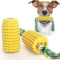 Dog Chew Toys for Aggressive Chewers, Indestructible Tough Durable Interactive Dog Toys, Puppy Teething Chew Toys Corn Stick Toy for Small Meduium Large Breed Training and Cleaning Teeth