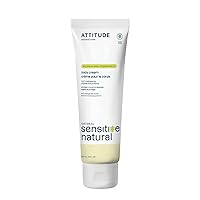 ATTITUDE Body Cream for Sensitive Skin with Oat and Argan Oil, EWG Verified, Dermatologically Tested, Vegan, 8 Fl Oz