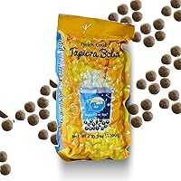Tapioca Pearls Brown Sugar Flavor Boba Balls For Milk Tea From Taiwan By BUBBLE TEA SUPPLY | 2.2 lb Bag With 28+ servings | Easy to Cook At Home | Gluten Free Premium Authentic Bobas