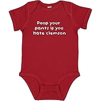 Poop Your Pants if You Hate Clemson Funny Gamecock Baby Bodysuit