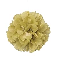 Gold Mini Puff Tissue Decorations (3 Ct) - Eye-Catching, Premium Quality Material, Perfect for Events & Party Decor
