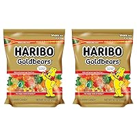 Goldbears Gummi Candy - Resealable 10 oz. Bag (Pack of 2)