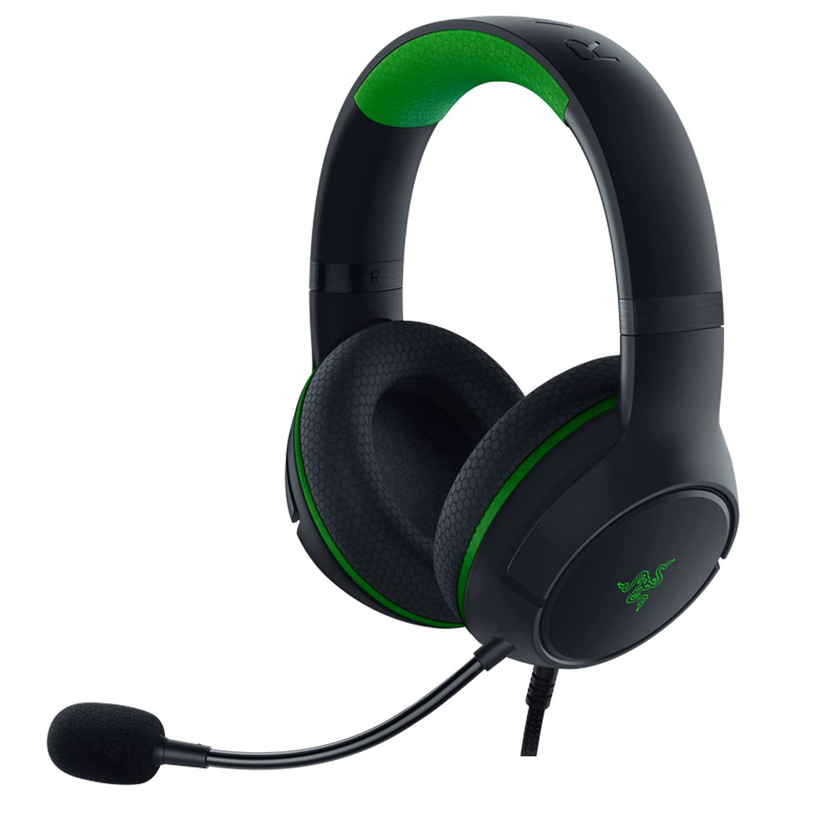 Razer Kaira X Wired Headset for Xbox Series X|S, Xbox One, PC, Mac & Mobile Devices: TriForce 50mm Drivers - HyperClear Cardioid Mic - Flowknit Memory Foam Ear Cushions - On-Headset Controls - Black