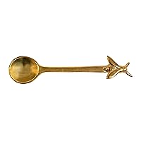 Creative Co-Op Brass Sugar/Honey Bee Handle Spoon, Gold