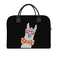 Sunglass Alpace Llama Travel Tote Bag Large Capacity Laptop Bags Beach Handbag Lightweight Crossbody Shoulder Bags for Office