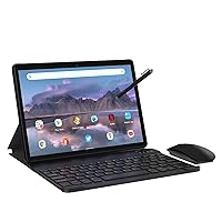 TOSCiDO Tablet 10 Inch Android 12 Tablet,4GB RAM+64GB ROM,1TB Expand,Octa Core Dual Sim,WiFi,5000mAh,Split Screen Function+Include Wireless Mouse,Bluetooth keyboard,Capacitive pen,Cover(Gray)
