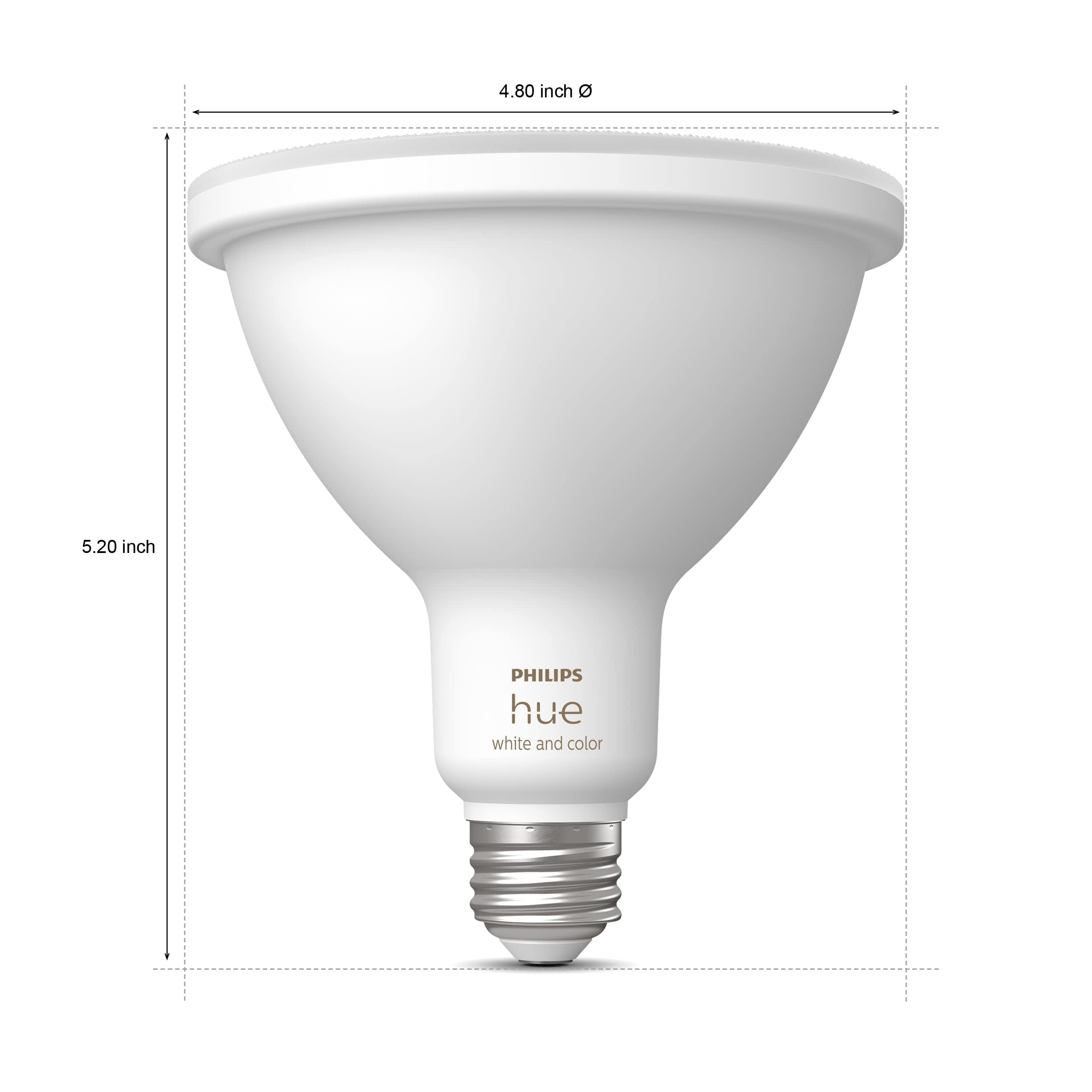 Philips Hue White and Color Ambiance PAR38 Outdoor Spotlight, Single Bulb, Requires Hue Bridge, Compatible with Alexa, Apple HomeKit and Google Assistant