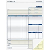 Adams Job Invoice Forms, 2-Part Carbonless, For Service and Repair Billing, 100 Individual Sets Per Pack (NC2817), White, 8-1/2 x 11Inches