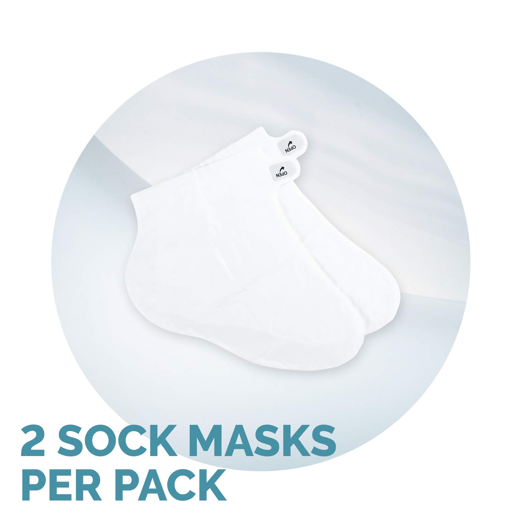 Amope Pedimask Foot Socks Mask, Coconut Oil Essence (Pack of 3)