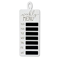 Weekly Menu Board Kitchen Wall Plaque, Farmhouse Wood Kitchen Chalkboard, Meal Planner Wall Organization for Kitchen，Dinning Room