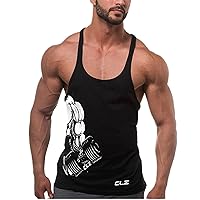 Men's Workout Tank Top Stringer Muscle Gym Bodybuilding Sleeveless Shirt