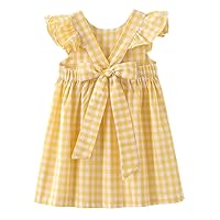 Zanie Kids Easter Dresses for Girls Baby Girl Summer Dress Playwear Family Photo Outfits