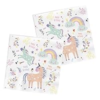 Unicorn Rainbows Paper Napkins | Girls Birthday Party Tableware x 20