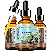 BLACK RASPBERRY SEED OIL 100% Pure Natural Undiluted Virgin Unrefined Cold Pressed Carrier Oil. 2 Fl.oz.-60 ml. for Face, Skin, Hair, Lip, Nails