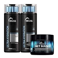 Truss Net Hair Mask Bundle with Ultra Hydration PLUS Shampoo and Conditioner Set