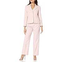 Women's Petite 2 Button Texture Jacket & Side Zip Pant