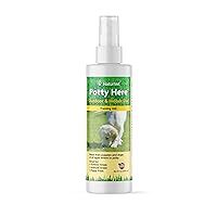 NaturVet – Potty Here Training Aid Spray | Attractive Scent Helps Train Puppies & Dogs Where to Potty | Formulated for Indoor & Outdoor Use | 8 oz